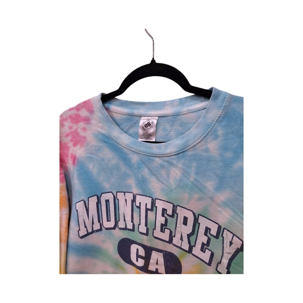 Monterey California Souvenir Tie Dye Sweatshirt - Picture 3 of 4